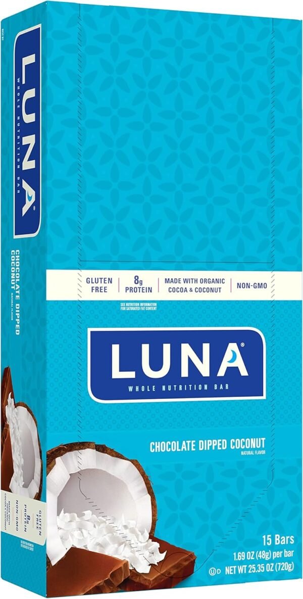 Clif Bar Luna Bar Chocolate Dipped Coconut